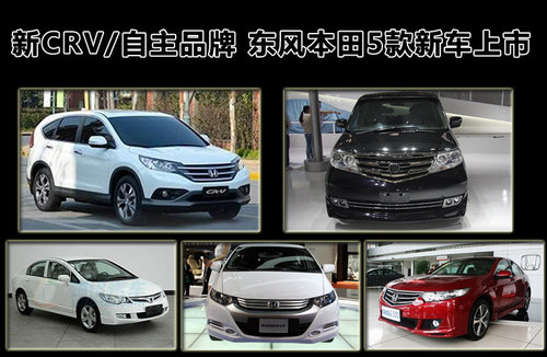 新CRV/自主品牌 东风本田5款新车将上市