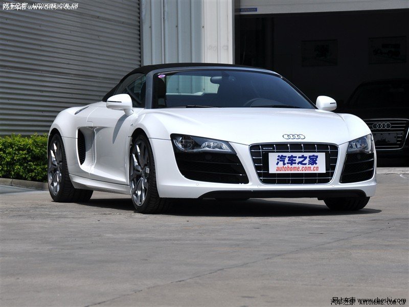新款奥迪r8超级跑车+天津白色现车抵港