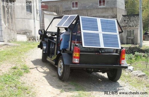 宁波19岁男孩花1.5万 造出太阳能汽车　