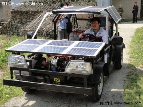 宁波19岁男孩花1.5万 造出太阳能汽车　