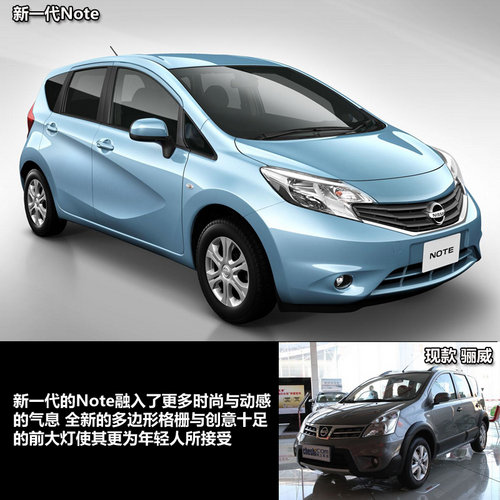 日產(chǎn)驪威有望換代 新一代Note官圖解析