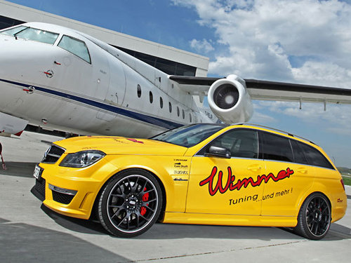黄色闪电 Wimmer改装奔驰C63 AMG旅行版