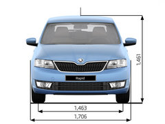 速腾的表兄弟 斯柯达新款Rapid官图解析