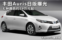 Auris旅行版领衔 丰田热点车型巴黎首发