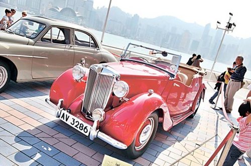 香港MG老爷车十周年巡礼重温古典车风采