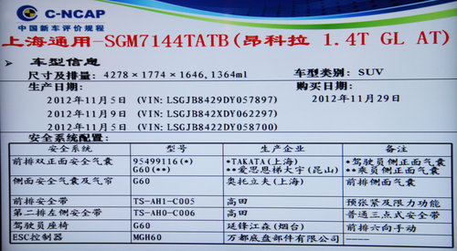 思铭/启辰D50未获满分 6款新车碰撞解析