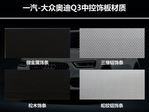 国产奥迪Q3推3款车型配置曝光 3月上市