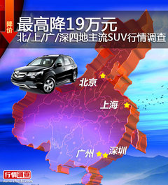 最高降19万元 SUV北/上/广/深/行情调查