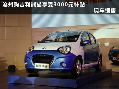 沧州吉利熊猫享受3000元补贴 现车销售