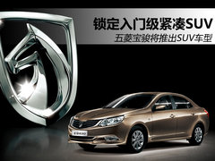 锁定入门级紧凑SUV 五菱将推出SUV车型