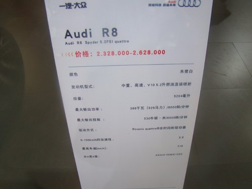 义乌汽车展览会拉风车型之AuDi R8