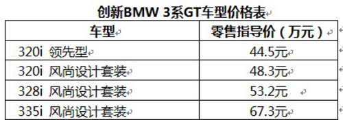 宝马创新BMW 3系GT中国正式上市