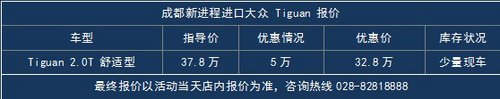 8.17万进口Tiguan开回家 超低首付10%