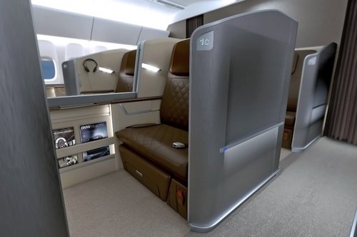 宝马集团受邀为新加坡航空设计头等舱