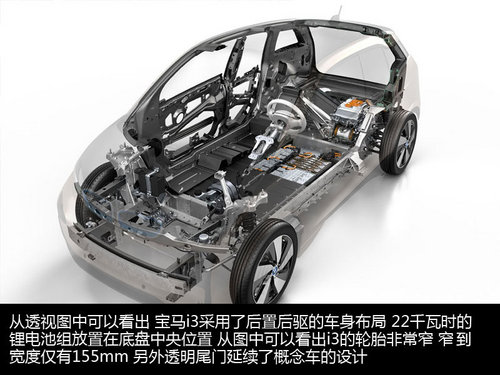 使用碳纤维车身 宝马i3量产车/参数曝光