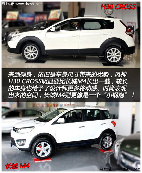 跨界小型车之争 风神H30 CROSS对长城M4