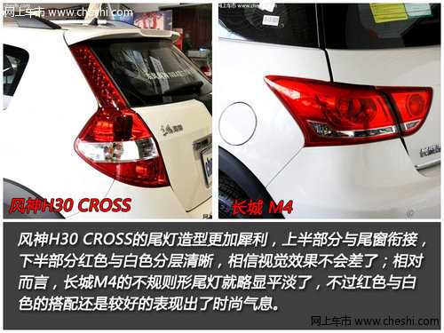跨界小型车之争 风神H30 CROSS对长城M4