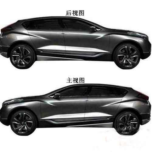 或2014年量产 长安CS95专利申报图曝光