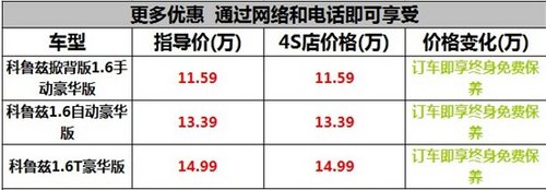 新科鲁兹掀背车咸宁上市火热招募中