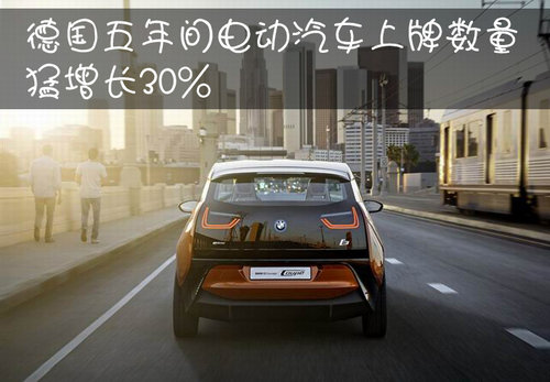 德国五年间电动汽车上牌数量猛增长30%