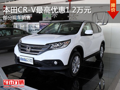 本田CR-V最高优惠1.2万元 部分现车销售