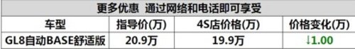 宜昌别克GL8商务舱优惠20000元