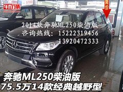 奔驰ML250柴油版75.5万 14款经典越野型