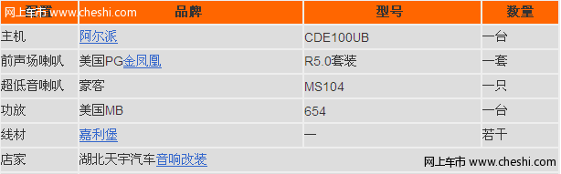 奇瑞QQ3汽车音响改装入门级炸机