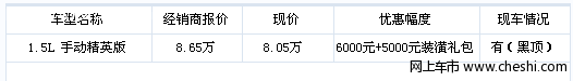 MG3价格有所松动 购车综合优惠1.1万元