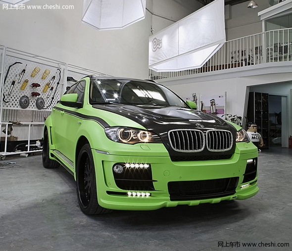 绿色“坦克”BMW X6暴力改装