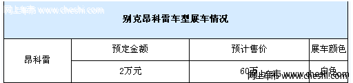 预售60万元！白色昂科雷现车到店已接受预定