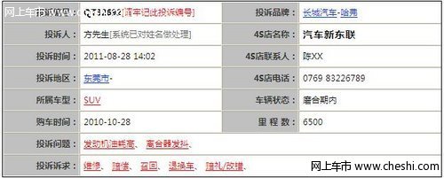 长城哈弗M2耗油大，刹车出现故障！安全没保障！