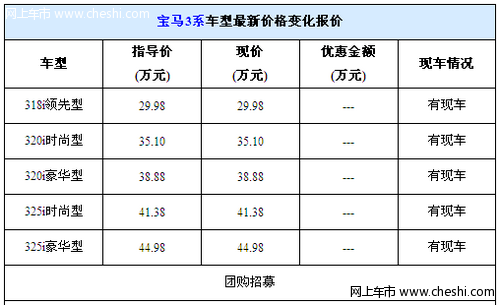 宝马3系团购 赠iPhone4S礼包送保险