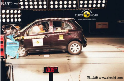 日产玛驰Euro-NCAP碰撞安全测试获四星评级