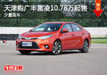 天津购广丰雷凌10.78万起售 少量现车