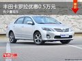 重慶豐田卡羅拉優惠0.5萬元 有少量現車