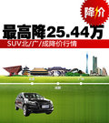 最高优惠25.44万 SUV北/广/成降价汇总
