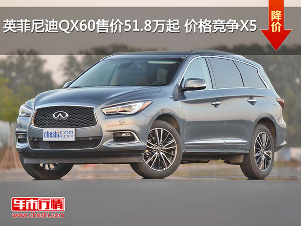 英菲尼迪QX60售价51.8万起 价格竞争X5-图1