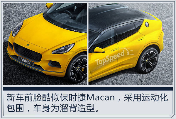Lotus SUV假想图 外观酷似小Macan/35万起售-图2