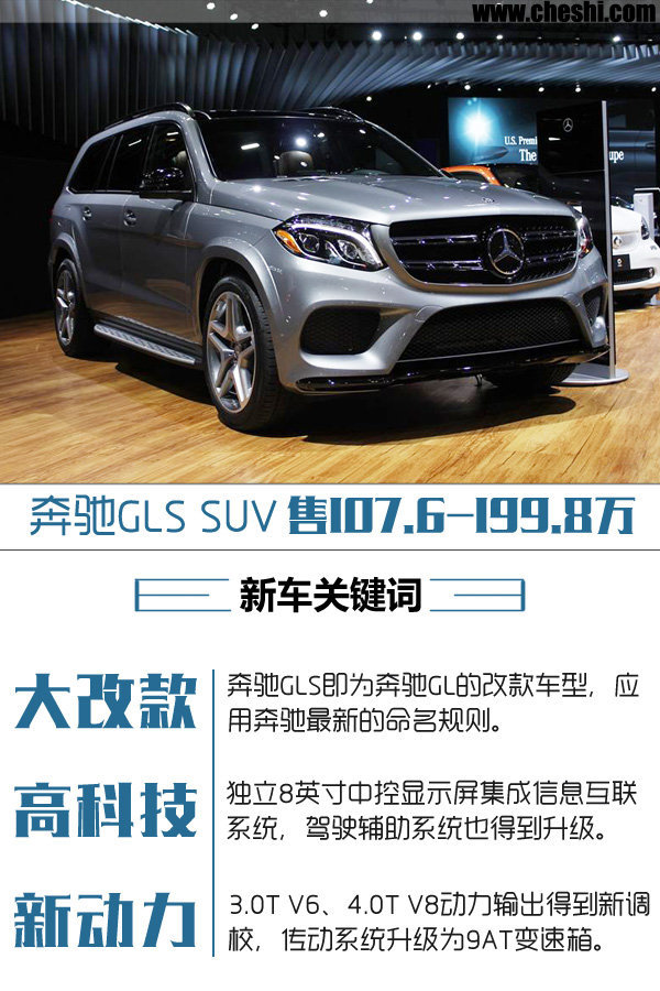 奔驰GLS SUV正式上市 售107.6-199.8万-图1
