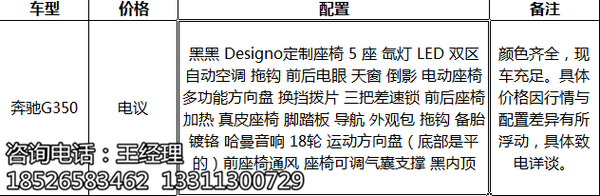 2016款奔驰G350自贸区降价头条 清仓特卖-图2