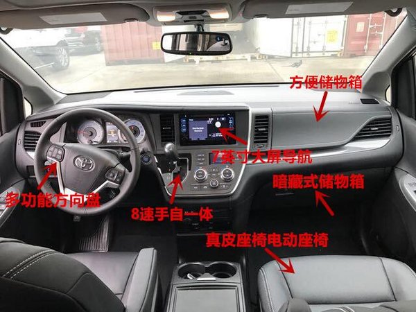 2017款豐田塞納現(xiàn)車 多選配置詳情新商務(wù)-圖5