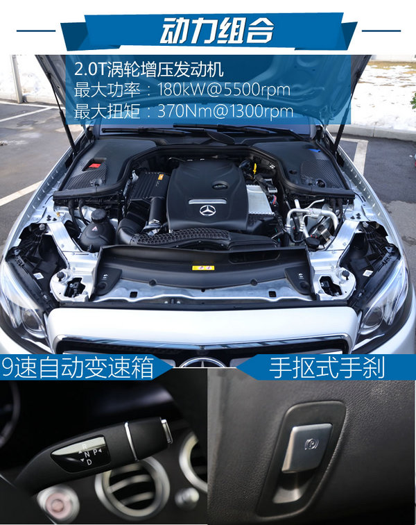 这回装个大点的“B”  全新E300运动版试驾-图1