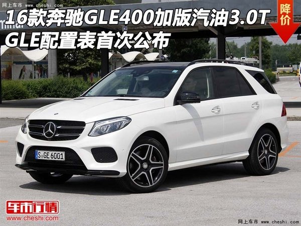16款奔驰GLE400加版汽油3.0T GLE配置表-图1