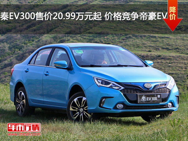 秦EV300售价20.99万元起 价格竞争帝豪EV-图1