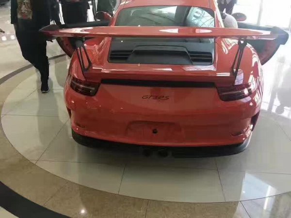 保时捷911GT3RS装逼跑车 熔岩橙特殊车漆-图5