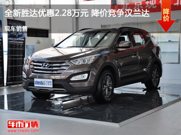 全新胜达优惠2.28万元 降价竞争汉兰达-图1