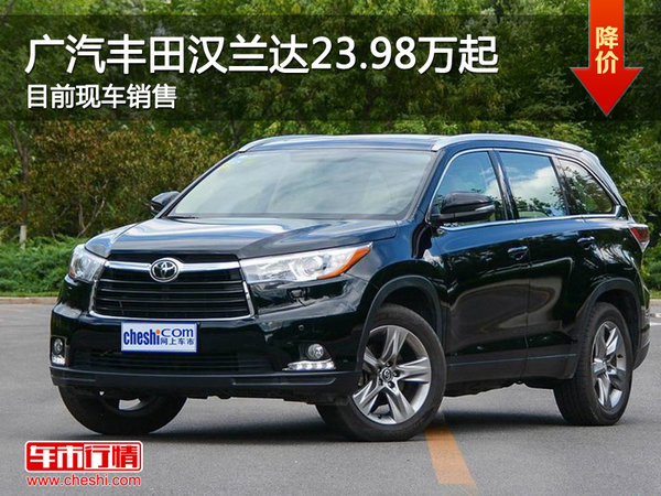 无锡广汽丰田汉兰达23.98万起 现车销售-图1