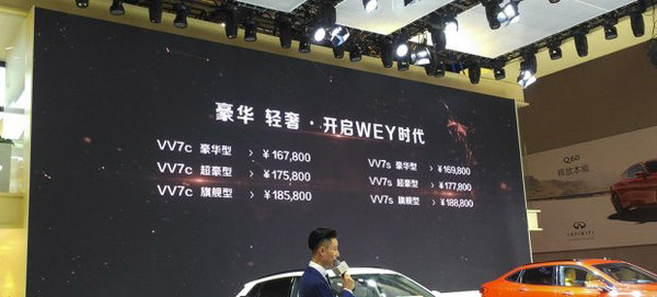 长城旗下WEY VV7系列正式上市 16.78万起-图1