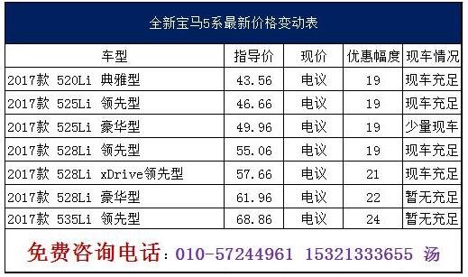 宝马5系最高降24万 宝马525Li提车聚划算-图2